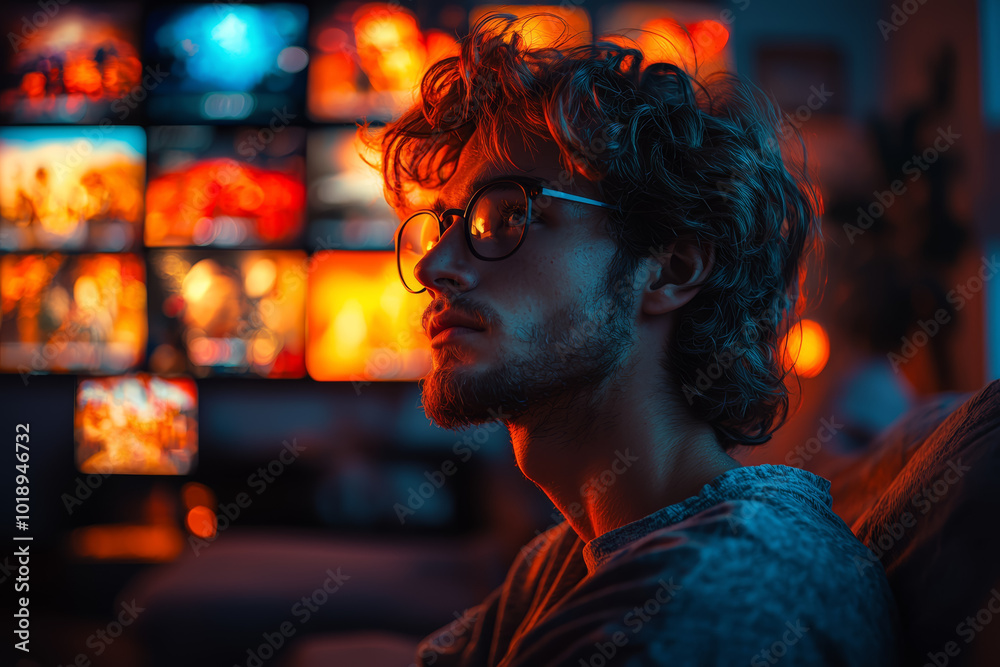 Poster an ai algorithm generating personalized recommendations for movies and shows on a streaming platform