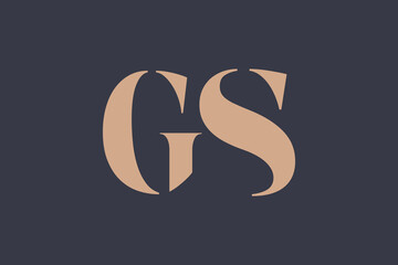 Naklejka premium Abstract letter GR logo. This logo icon incorporate with abstract shape in the creative way. Minimalist abstract letter logo.