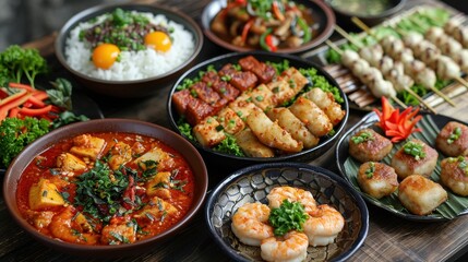 Obraz premium fusion food