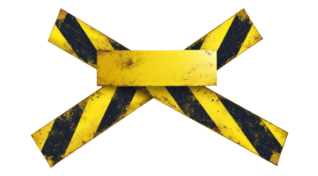 black and yellow sign