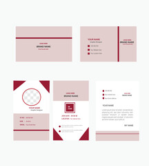 Brand Identity template design for work and business