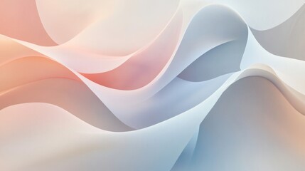 Smooth Flowing Abstract Waves in Soft Colors