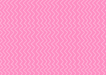 Playful pink zigzag horizontal background. Cute and playful vector design, ideal for girly and modern projects, banners, and templates. Stock vector illustration in flat style.