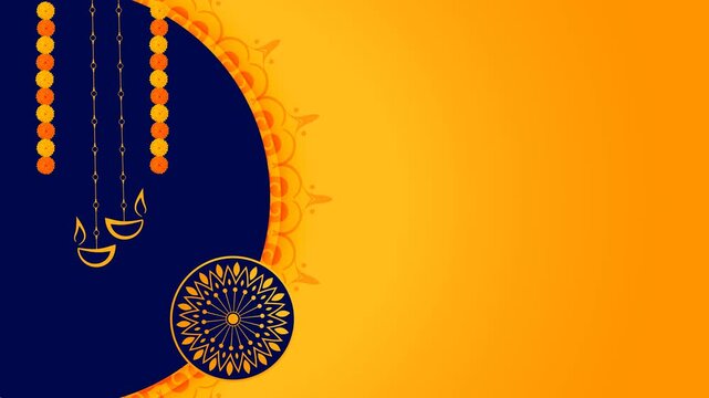 Festival of Lights A Diwali of Warmth and Happiness Animated Background 