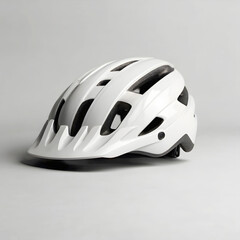 Fototapeta premium Mockup 3D Run bicycle Helmet White