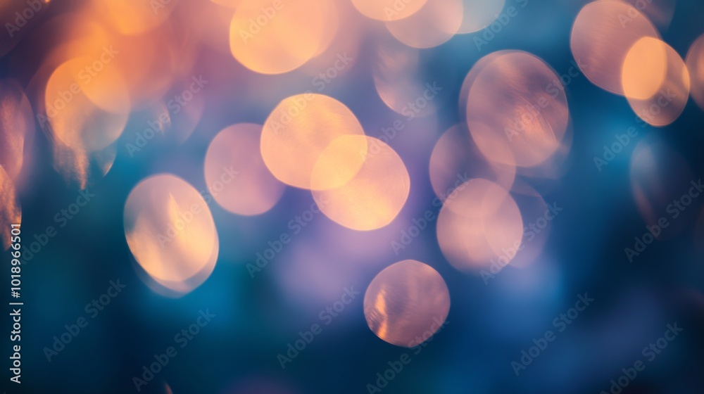 Aufkleber soft glowing bokeh lights in various colors
