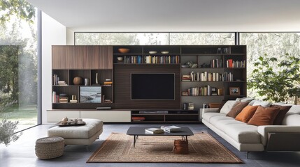 Modern Living Room with Stylish Furniture and Decor