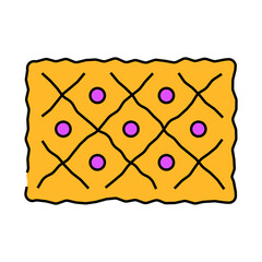 pissaladier french cuisine line icon vector. pissaladier french cuisine sign. isolated symbol illustration