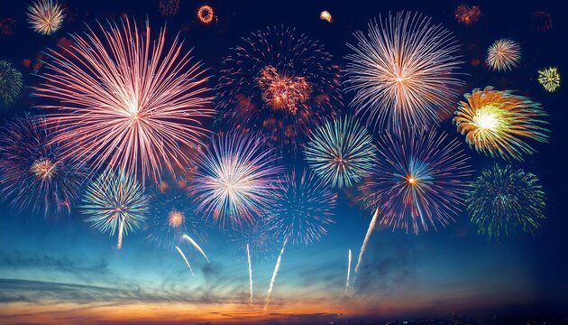 fireworks in the sky