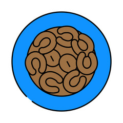 tarte tatin french cuisine line icon vector. tarte tatin french cuisine sign. isolated symbol illustration