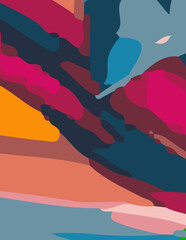 Obraz premium minimalist abstract aesthetic illustration. Modern style wall decoration. contemporary artistic poster. banners