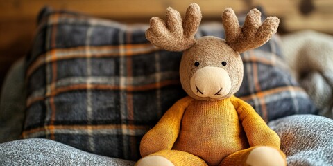 adorable stuffed animal moose