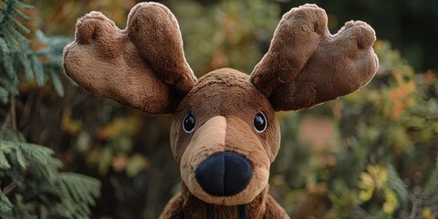 adorable stuffed animal moose