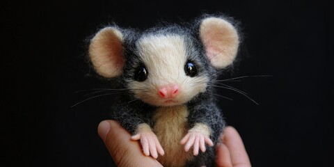 Obraz premium adorable stuffed animal possum
