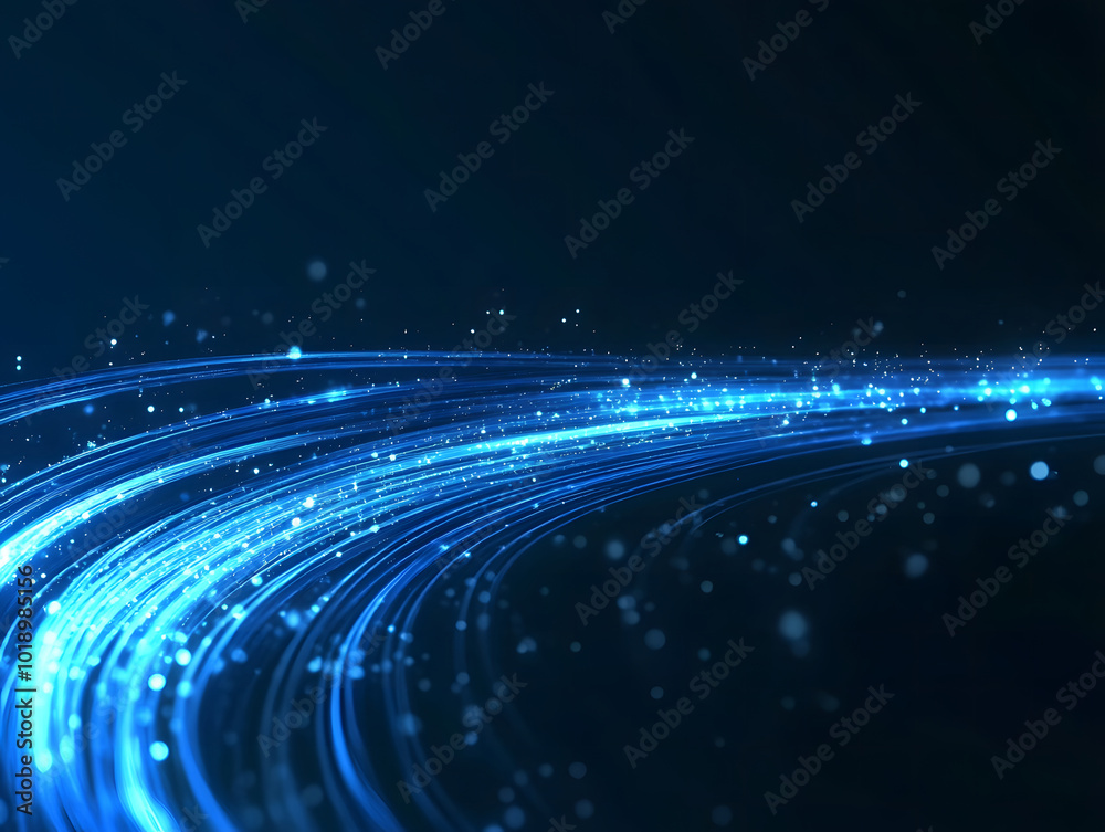Poster blue digital background with a padlock symbol and binary code for a security concept vector illustra
