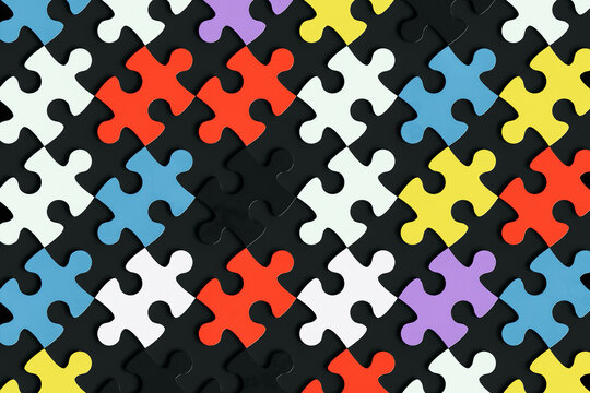 Visual Harmony- Uncompleted Jigsaw Artwork