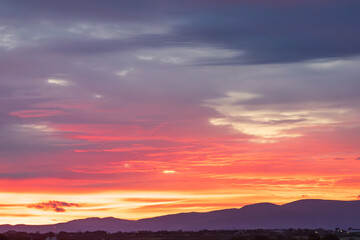 Sunrise Over RAF Mona Anglesey Autumn Morning