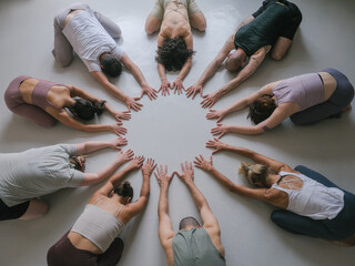 Anonymous Group Yoga Prayer Circle