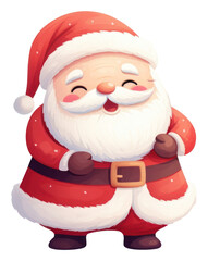 PNG Christmas white background santa claus celebration.