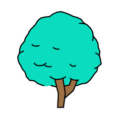 neem tree jungle amazon line icon vector. neem tree jungle amazon sign. isolated symbol illustration