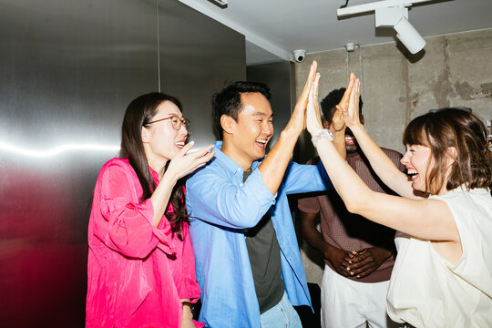 Double high five