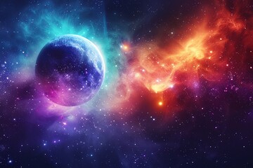 Obraz premium Background of galaxy and stars 