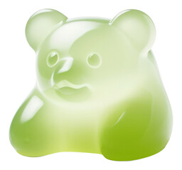 PNG Panda shape green representation accessories.