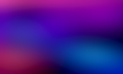 Abstract blurred background image of blue, purple, pink colors gradient used as an illustration. Designing posters or advertisements.