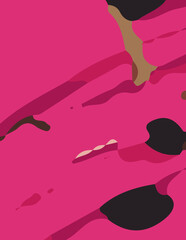 minimalist abstract illustration. Modern style wall decoration. Contemporary artistic poster