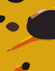 minimalist abstract illustration. Modern style wall decoration. Contemporary artistic poster