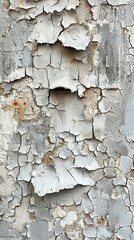 Weathered wall with peeling paint showcasing layers of texture and color over time