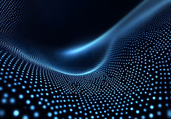 Obraz premium A Digital blue dots background design