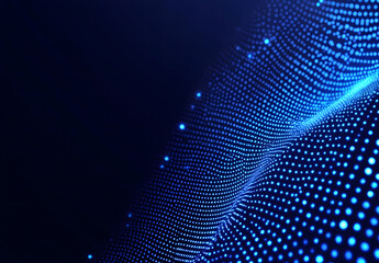 A Digital blue dots background design