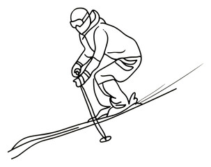 PNG Skiing illustrated recreation outdoors.