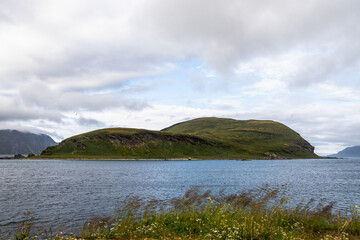 Insel bei Kamoyvaer in Norwegen