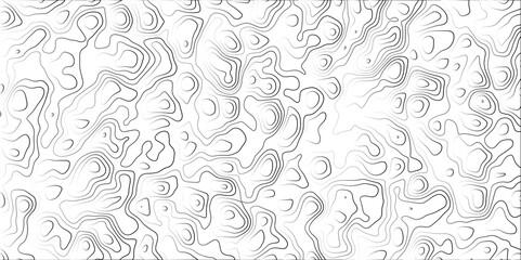 Abstract Gradient line topographic Contour Scheme & Geographic Moutain terrain. Contour map background. Cartographic Weave with seamless striped patterns and wavy gradient lines	