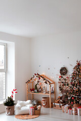 Cozy Christmas Decor that features Holiday Accents in Playroom for warmth and cheer
