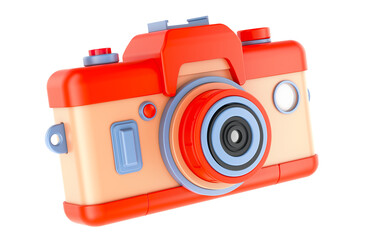 Kids Camera, 3D rendering isolated on transparent background