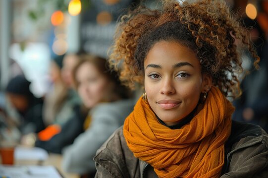 A community care job fair with diverse attendees