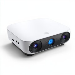 Fototapeta premium Modern AR Projector Design in Stylish White Finish