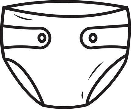 recommend clip art: baby diaper pants icon illustration