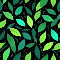 Green Leaves Pattern