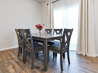 Modern residential dining room interior