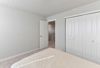 Modern residential bedroom interior