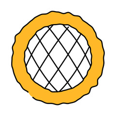 pita bread turkish cuisine line icon vector. pita bread turkish cuisine sign. isolated symbol illustration