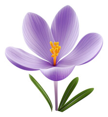Naklejka premium PNG Flower crocus blossom petal.
