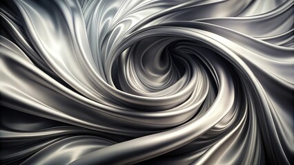 Abstract background of smooth swirling silk with black