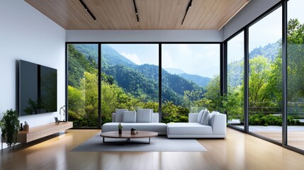 Modern Villa Design Embracing Nature and Geometry