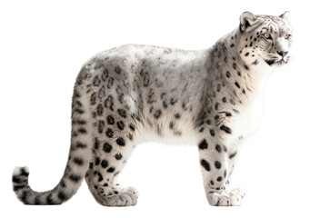 Fototapeta premium PNG Snow leopard wildlife cheetah animal.