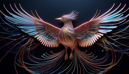 Abstract Phoenix Bird